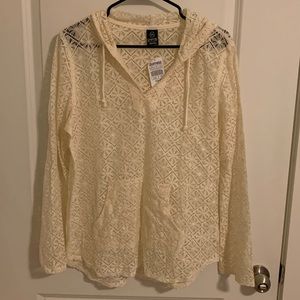 Empire Hooded Long Sleeve Pullover